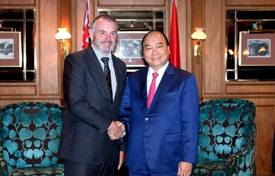 Thủ tướng Nguyễn Xuân Phúc hội kiến Chủ tịch Quốc hội New Zealand