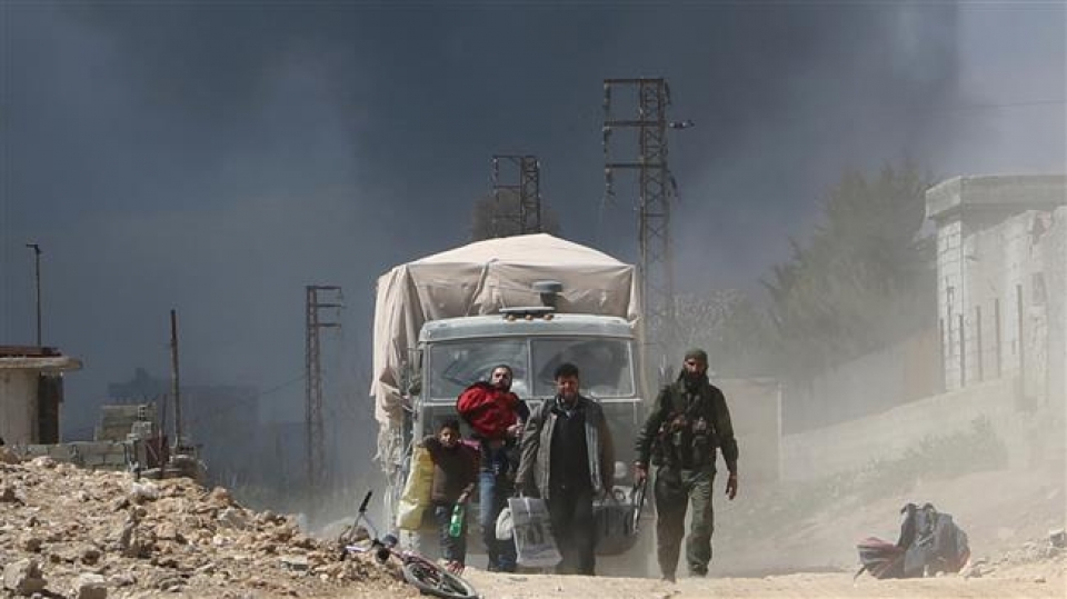 Syria: 73.000 dân đã sơ tán khỏi Đông Ghouta tin nhap 20180319165247