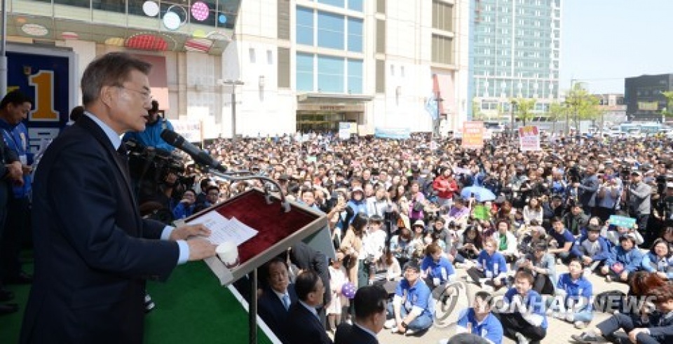 han quoc cac ung cu vien tong thong no luc van dong tranh cu