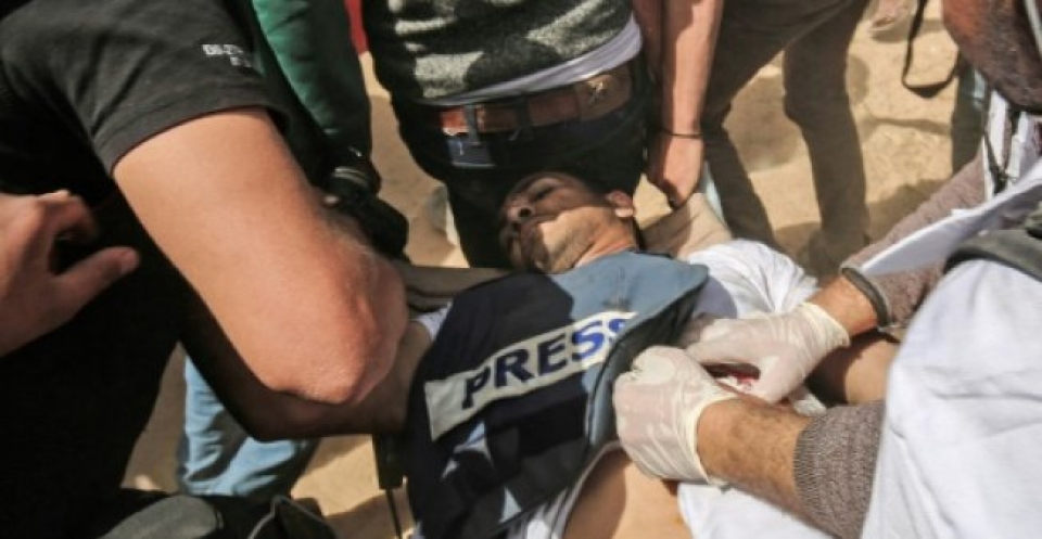 Đụng độ tại Dải Gaza: Một nhà báo Palestine thiệt mạng tin nhap 20180407154632