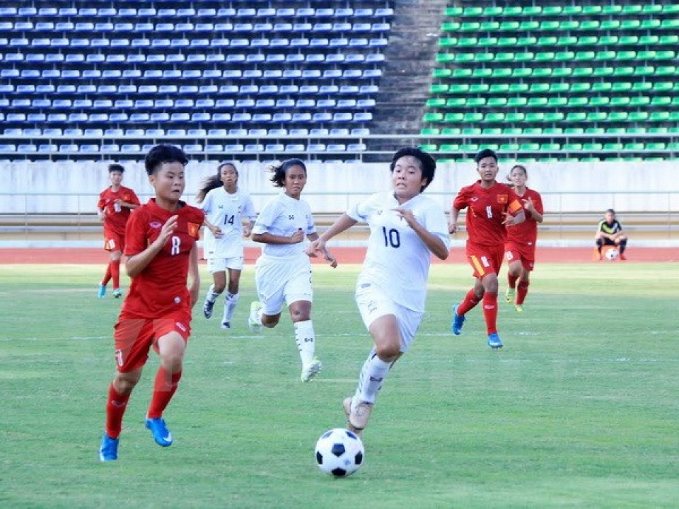 u15 nu dong nam a thang lao viet nam van khong vao duoc ban ket