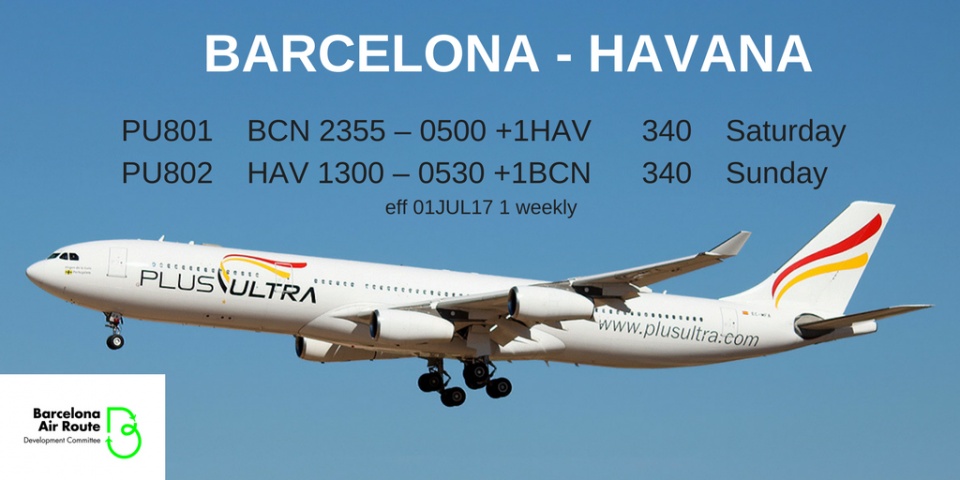 plus ultra noi lai tuyen bay barcelona havana