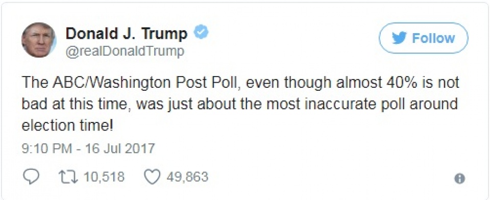 my tong thong trump bac bo ket qua tham do cua hai bao lon