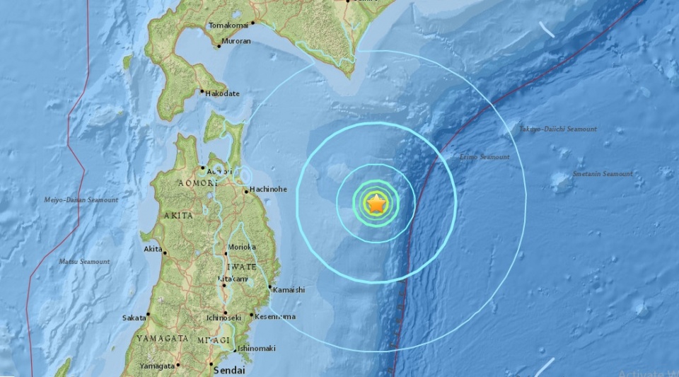 dong dat manh 6 do richter lam rung chuyen nhat ban