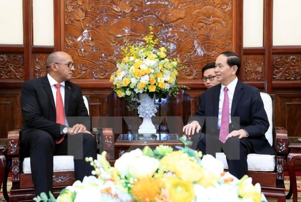 Chủ tịch nước Trần Đại Quang tiếp Đại sứ Cộng hòa Cuba chu tich nuoc tran dai quang tiep dai su cong hoa cuba