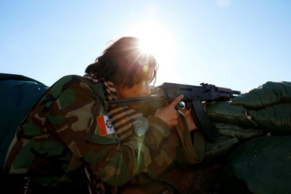 nhung nu chien binh nguoi kurd o mosul