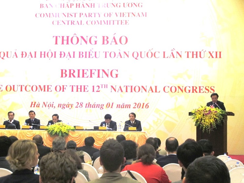 Thông báo kết quả Đại hội XII với Đoàn ngoại giao tại Việt Nam thong bao ket qua dai hoi xii vo i doa n ngoa i giao ta i vie t nam