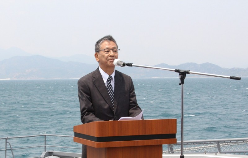 tau huan luyen luc luong tu ve tren bien nhat ban tham viet nam