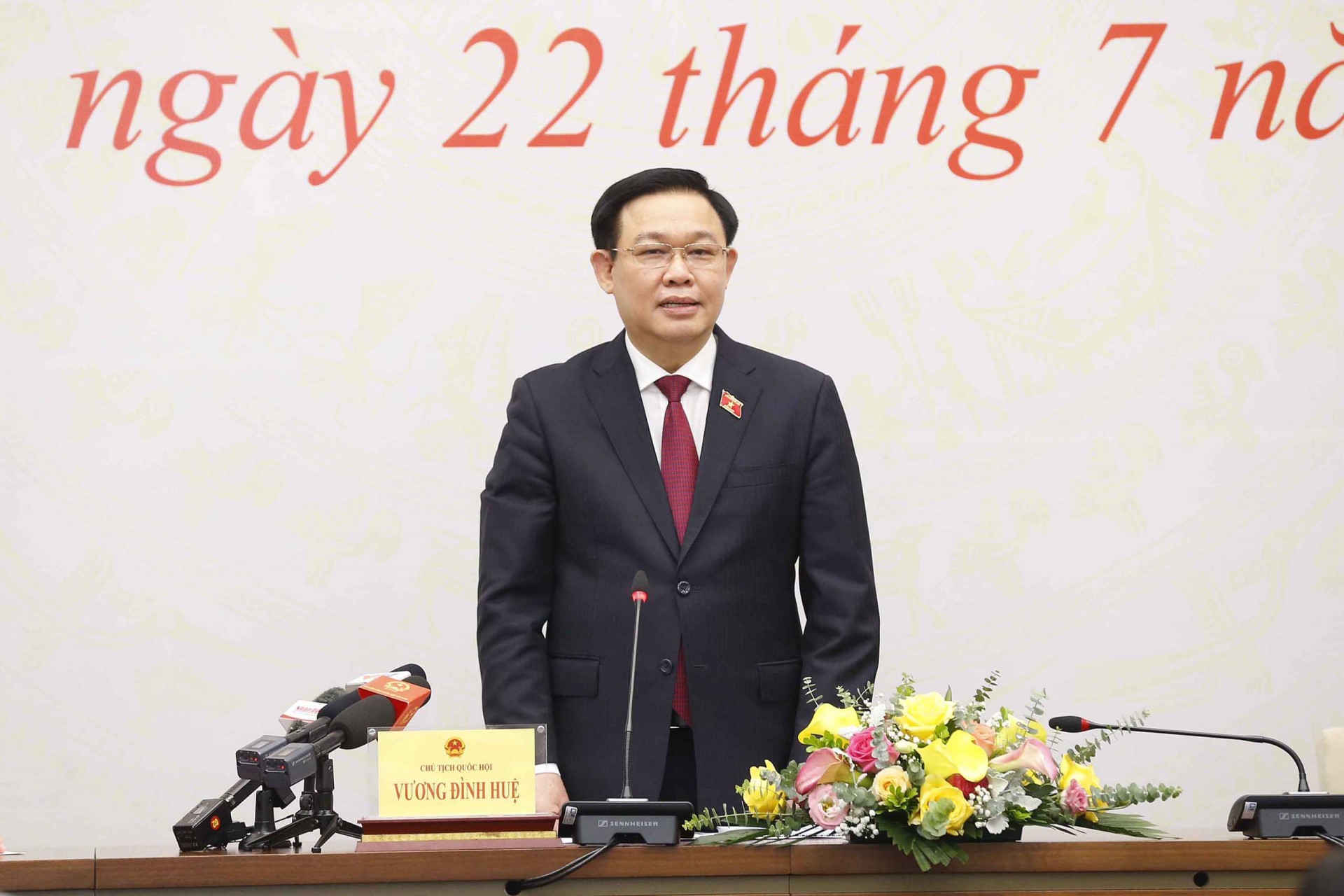 Chủ tịch Quốc hội Vương Đình Huệ.