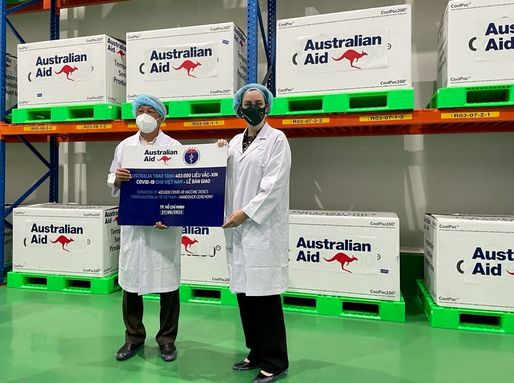 First shipment of vaccine doses from Australia arrive in Viet Nam