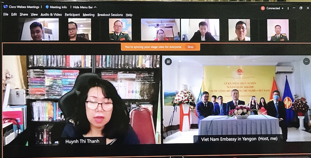 Đại sứ quán Việt Nam tại Myanmar tổ chức kỉ niệm 76 năm Quốc khánh 2/9