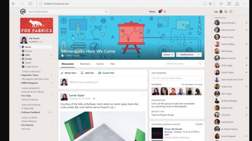 Facebook tung ra "mạng xã hội công sở" facebook tung ra mang xa hoi cong so