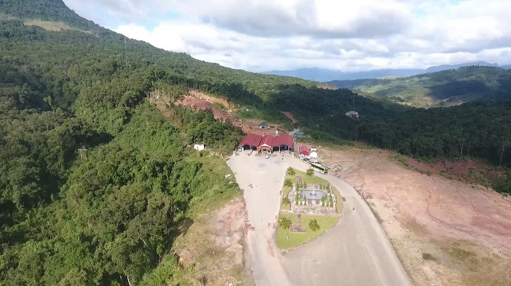 Toàn cảnh Cửa khẩu quốc tế La Lay. (Nguon: quangtritv)