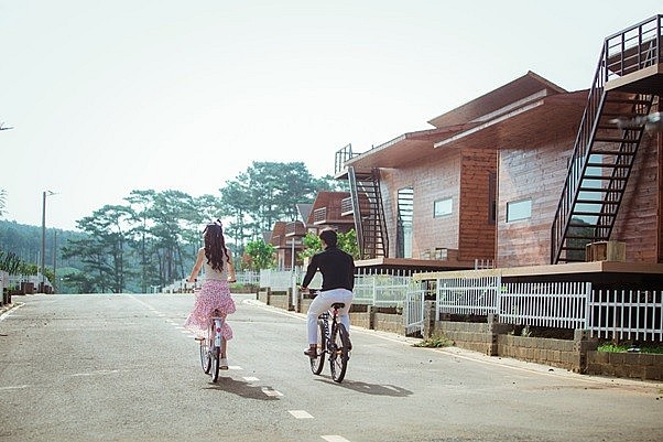 Khu nghỉ dưỡng đẹp tựa xứ Hàn ở Bảo Lâm hút khách du lịch Tết
