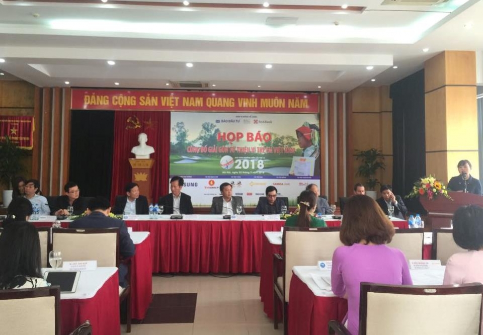 khoi dong giai golf tu thien swing for the kids 2018