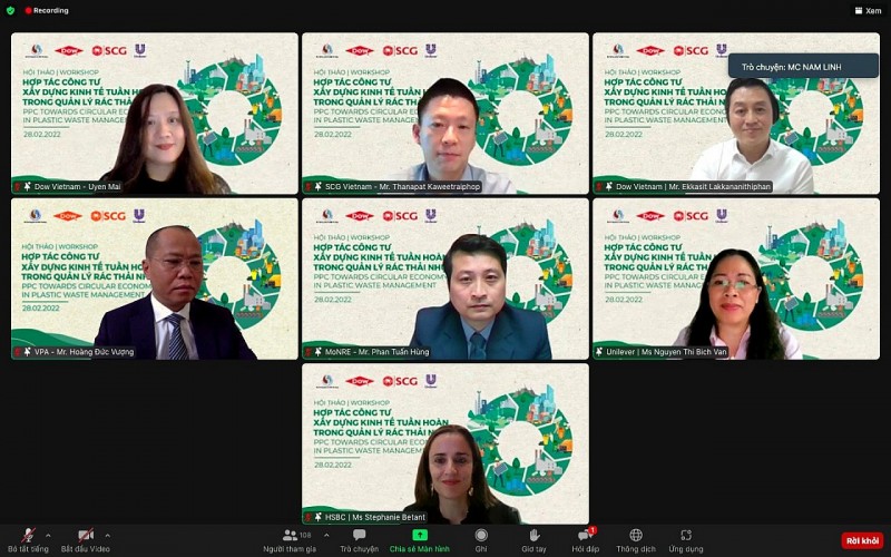 Hợp tác công tư xây dựng kinh tế tuần hoàn trong quản lý rác thải nhựa