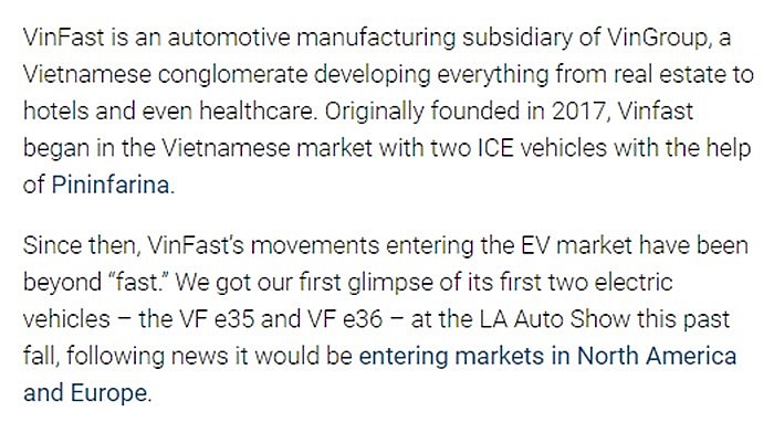 Tổng thống Joe Biden hoan nghênh VinFast xây dựng nhà máy 4 tỷ USD sản xuất xe điện VinFast xây dựng nhà máy 4 tỷ USD ở Mỹ: Tổng thống Joe Biden lên Twitter hoan nghênh; truyền thông quốc tế đưa tin rầm rộ