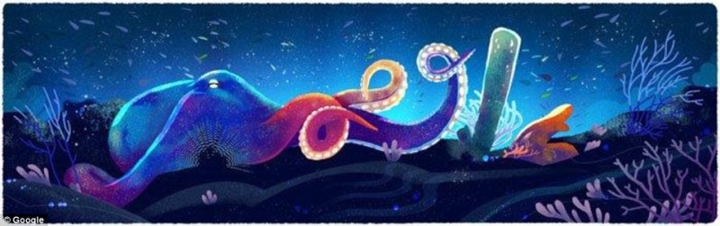 google ra mat 5 doodle an tuong mung ngay trai dat