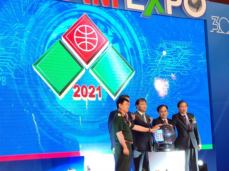 Hình ảnh khai mạc Vietnam Expo 2021 tại Hà Nội