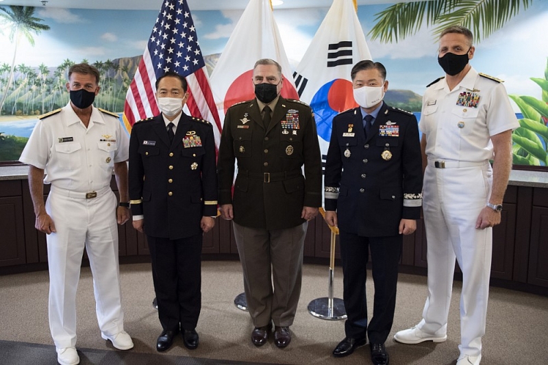 Lo ngại tên lửa Triều Tiên, Hàn-Mỹ-Nhật cam kết tăng cường hợp tác quân sự