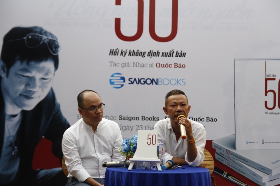 Nhạc sĩ Quốc Bảo ra mắt “50- Hồi ký không định xuất bản” nhac si quoc bao ra mat 50 hoi ky khong dinh xuat ban