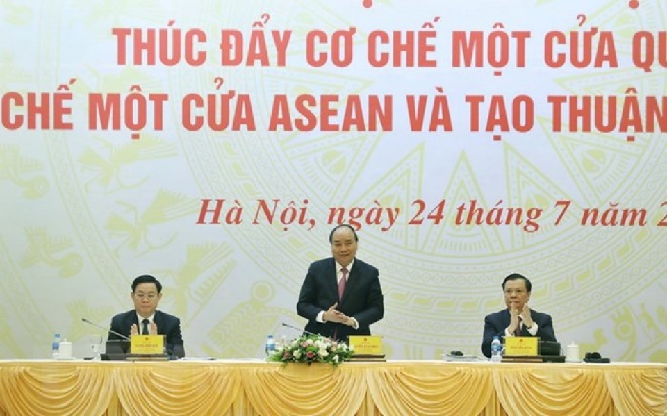 thuc day co che mot cua quoc gia mot cua asean