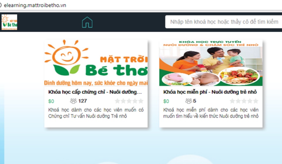 Khai trương hệ thống đào tạo trực tuyến về nuôi dưỡng trẻ nhỏ khai truong he thong dao tao truc tuyen ve nuoi duong tre nho