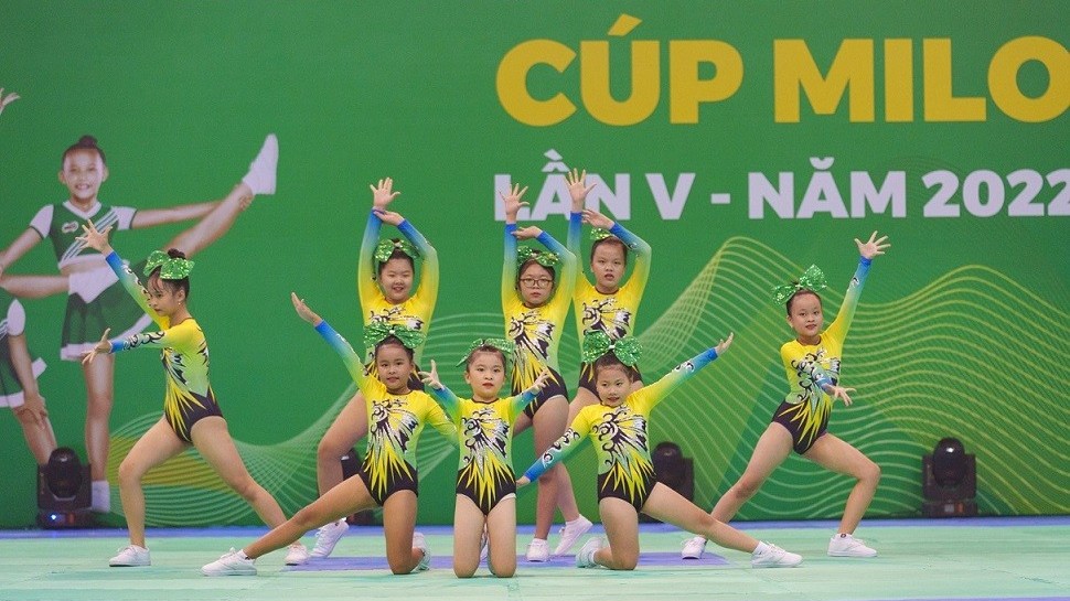 Hơn 1.000 học sinh tranh tài giải thể dục aerobic Cúp Nestlé MILO lần V