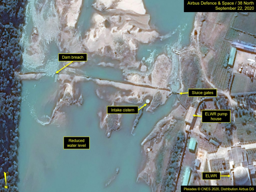 Vỡ đập gần tổ hợp hạt nhân của Triều Tiên Vỡ đập gần tổ hợp hạt nhân của Triều Tiên