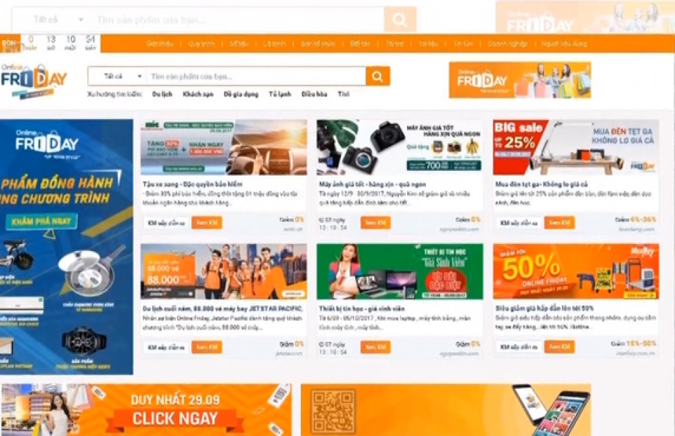 Săn hàng giảm giá “sốc” tại sự kiện Online Friday 2017 san hang giam gia soc tai su kien online friday 2017