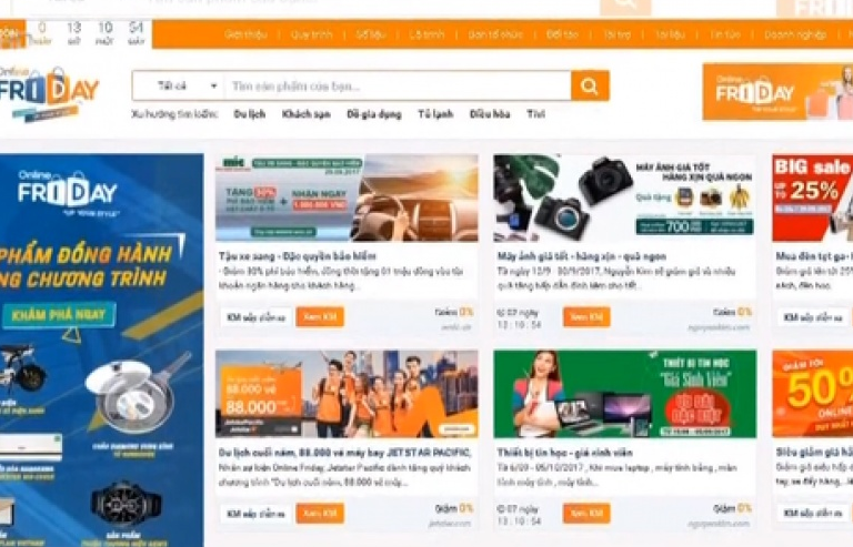 san hang giam gia soc tai su kien online friday 2017