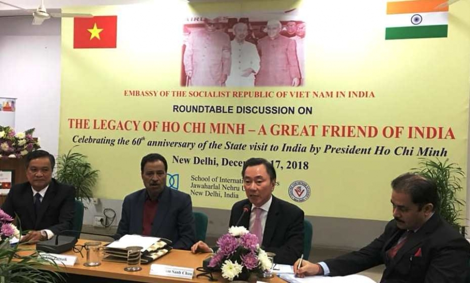 Kỷ niệm 60 năm Chủ tịch Hồ Chí Minh thăm chính thức Ấn Độ ky niem 60 nam chu tich ho chi minh tham chinh thuc an do