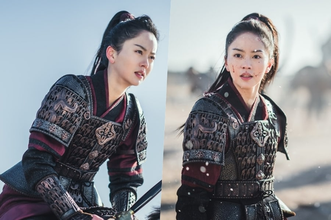 Những hình ảnh mạnh mẽ của Kim So Hyun trên phim trường River Where the Moon Rises  ẢNH: SOOMPI