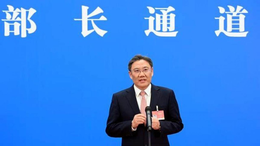 Ông Vương Văn Đào, Bộ trưởng Bộ Thương mại Trung Quốc. Ảnh: Nhật báo Bắc Kinh.