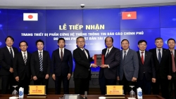 Việt Nam tiếp nhận trang thiết bị phần cứng Hệ thống thông tin báo cáo Chính phủ của Nhật Bản