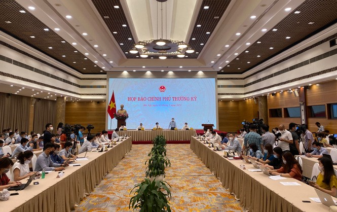 Họp báo Chính phủ thường kỳ tháng 4/2021