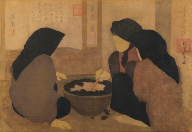 Bức tranh chân quê giản dị của danh họa Việt xuất hiện trên sàn đấu giá quốc tế