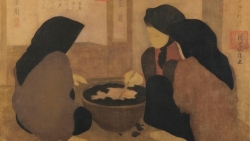 Bức tranh chân quê giản dị của danh họa Việt xuất hiện trên sàn đấu giá quốc tế