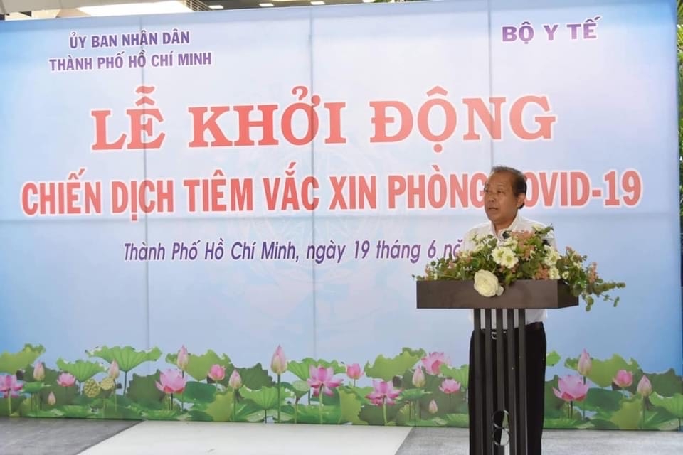 Phó Thủ tướng Trương Hoà Bình phát biểu