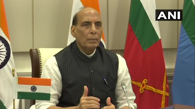 Bộ trưởng Quốc phòng Ấn Độ Rajnath Singh. (Ảnh: ANI)