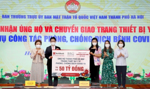  Tập đoàn BRG, Ngân hàng SeABank và Công ty Thành phố Thông minh ủng hộ TP. Hà Nội trang thiết bị y tế trị giá 50 tỷ đồng
