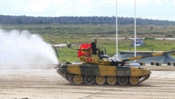 Đội tuyển xe tăng Việt Nam tạm đứng vị trí thứ hai ở bán kết Army Games 2020
