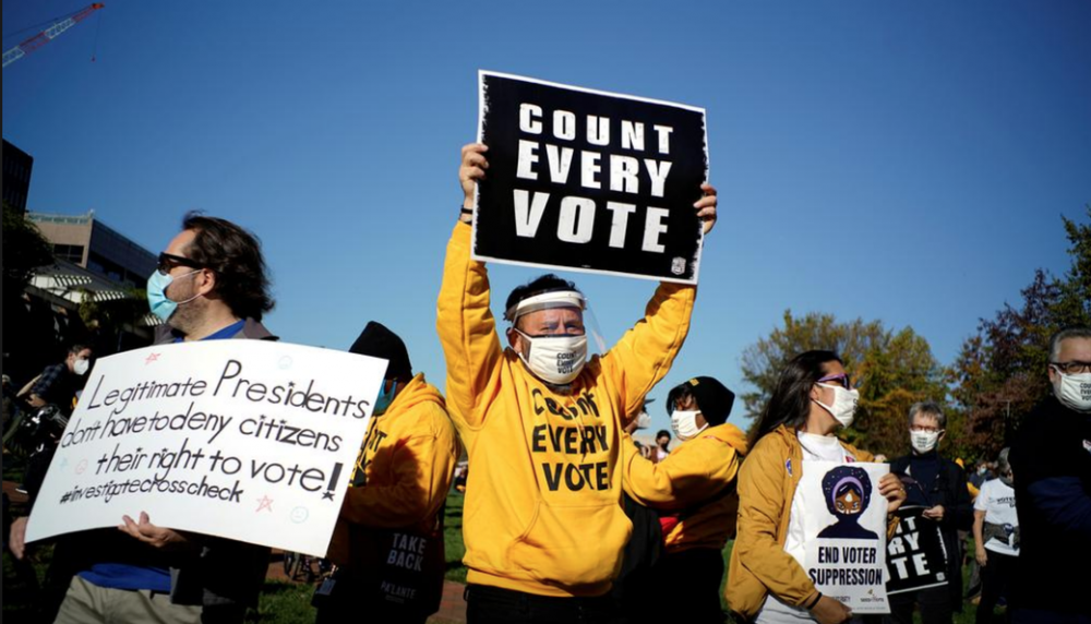 bau cu my 2020 cu tri khap ca nuoc do xo xuong duong bieu tinh