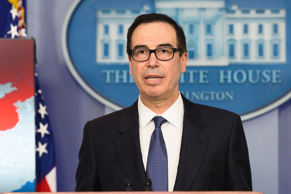 Bộ trưởng Tài chính Mỹ Steven Mnuchin. Ảnh: AFP.