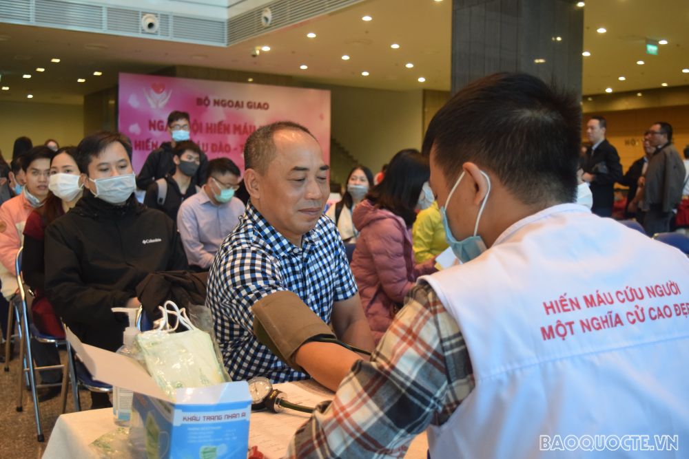 Bộ Ngoại giao tổ chức Ngày hội hiến máu nhân đạo
