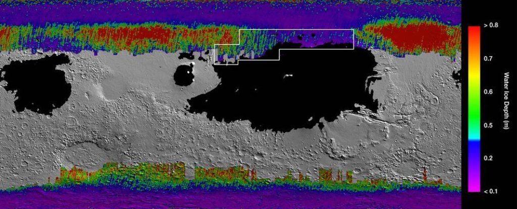 nasa xac dinh cac khu vuc cua sao hoa co nuoc da ngay ben duoi be mat