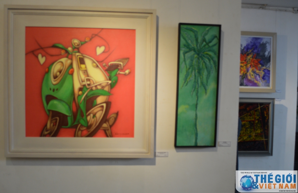 trien lam my thuat viet nam han quoc tuong dong va thu vi