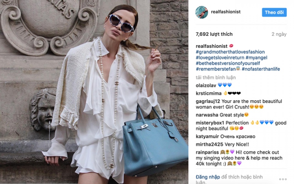 gap ba ngoai sieu hot tren mang xa hoi instagram