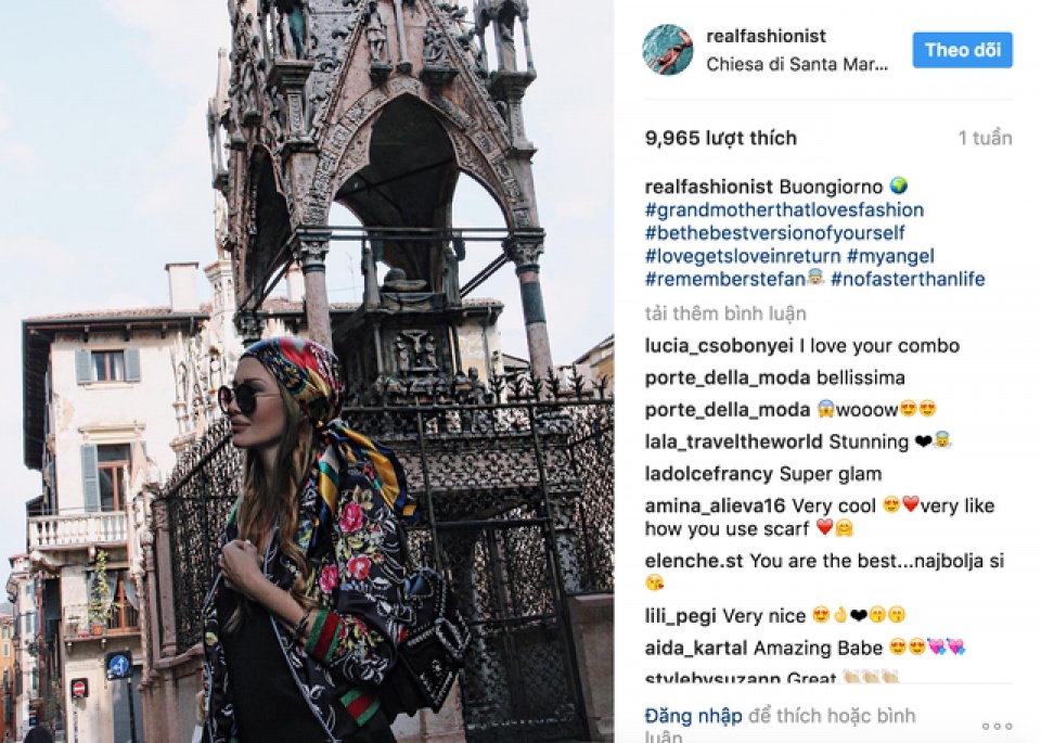 gap ba ngoai sieu hot tren mang xa hoi instagram