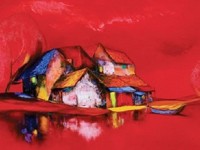 ve dep cua tho tren chat lieu gom